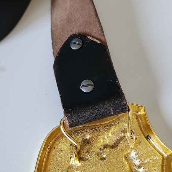 CHRISTIAN AUDIGIER | Brown Leather Belt Signature Buckle OS - Picture 3 of 4
